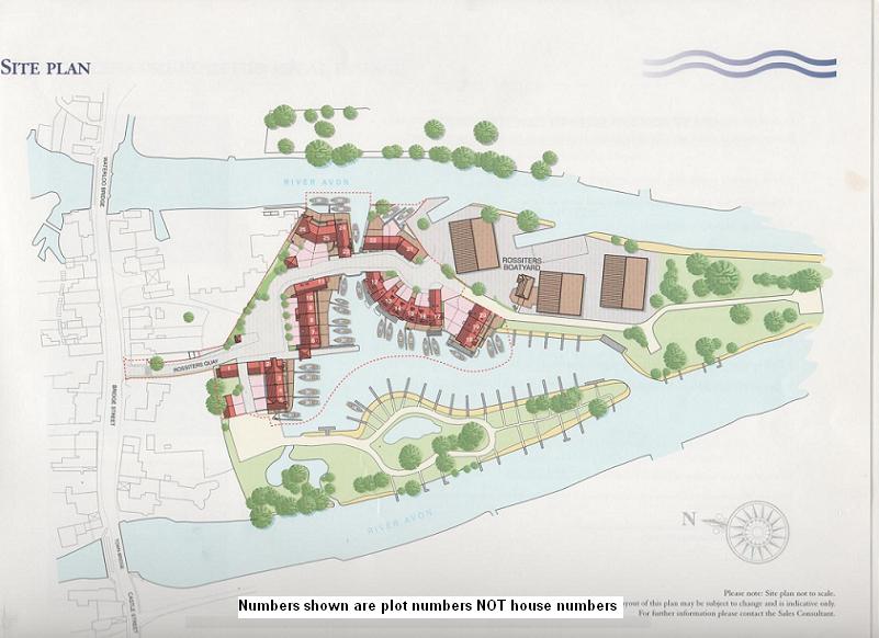 Site Plan of Rossiters Quay